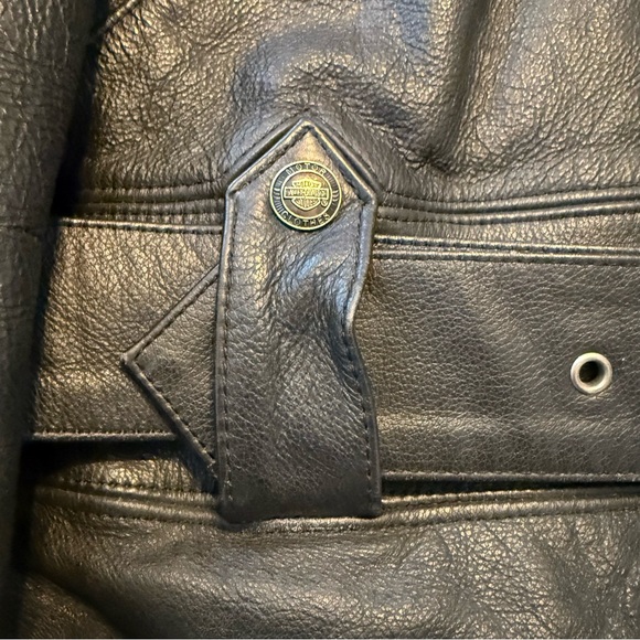 Vintage Harley Davidson Leather Jacket with Fringe Womens size Large - Picture 10 of 16